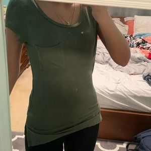 Army green short sleeve t-shirt